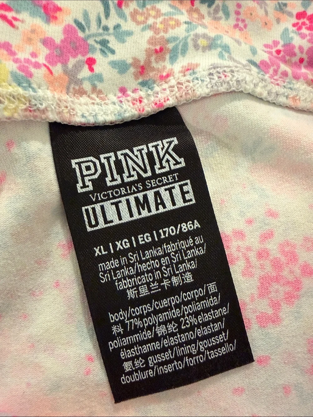 PINK Victoria's Secret Pink Floral Bralette & Legging Set